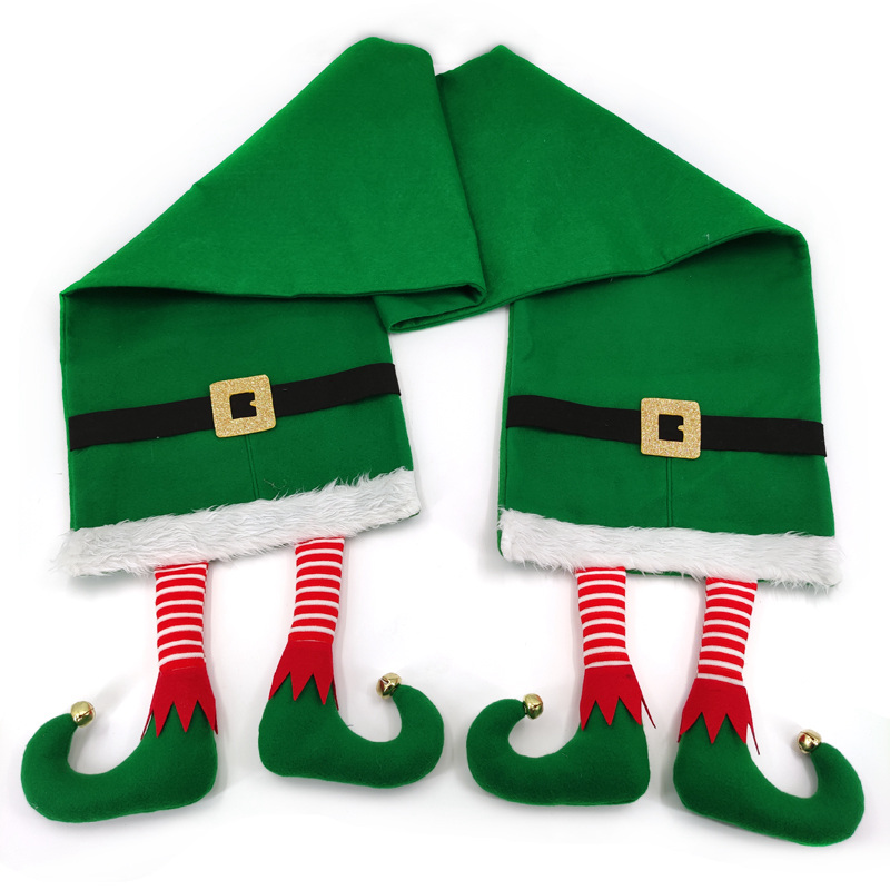 Tablecloth Custom Embroidered Elf Plush Christmas Tablecloth