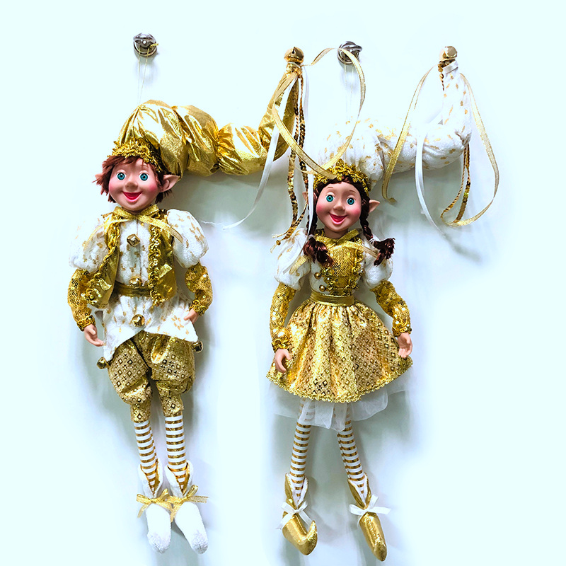 Ornament Elf Costume Deco Decoration Supplies Christmas Doll