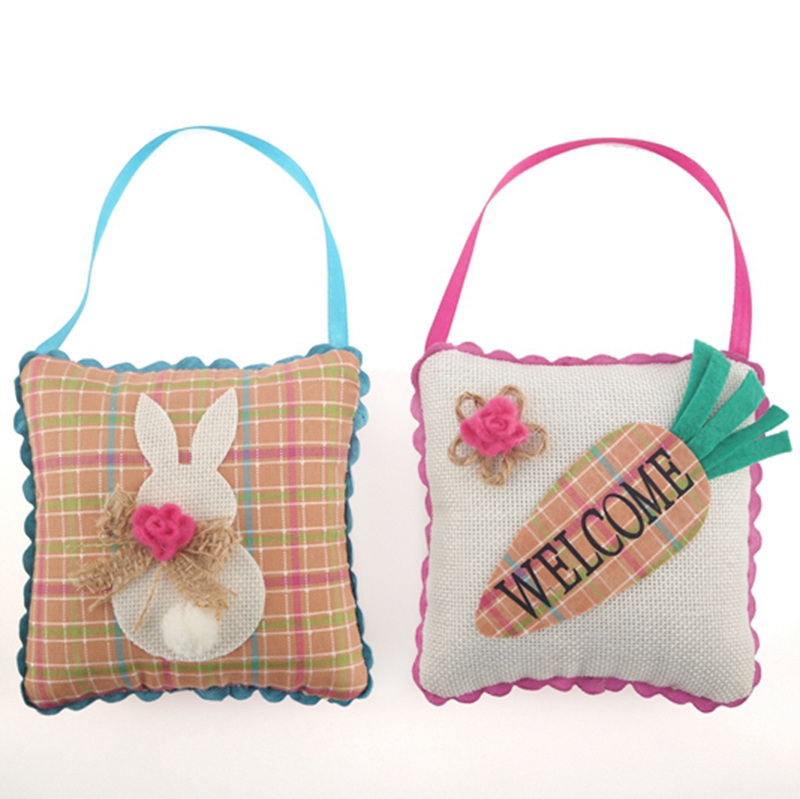 Easter Supplies Cartoon Rabbit Decor Decoration Ornaments Small Pillow