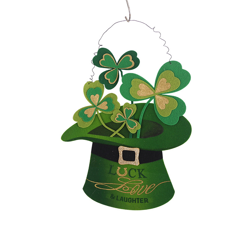 Hangings St Patricks Day Accessories Large Top Hat Felt Wall Decor