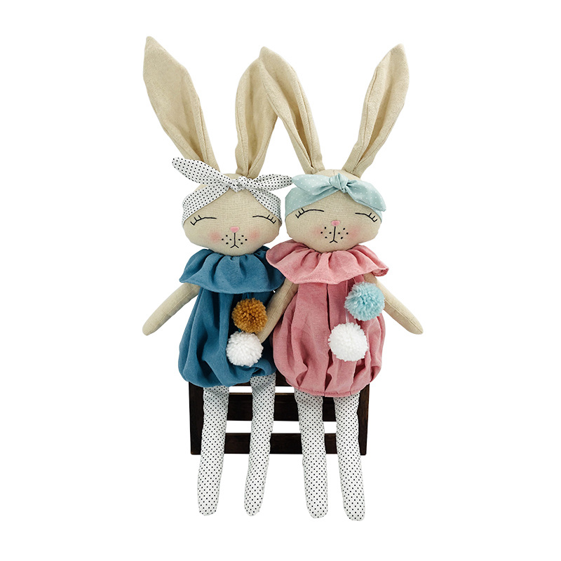Bunny Holiday Decoration Easter Supplies Ornaments Diy Rabbit Doll