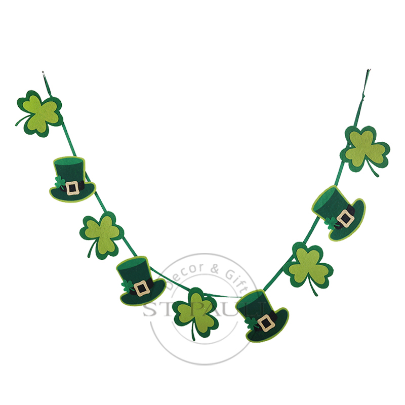 PL18383 66inch St.Partrick's Day Banner Felt Fireplace Party Ornament.jpg