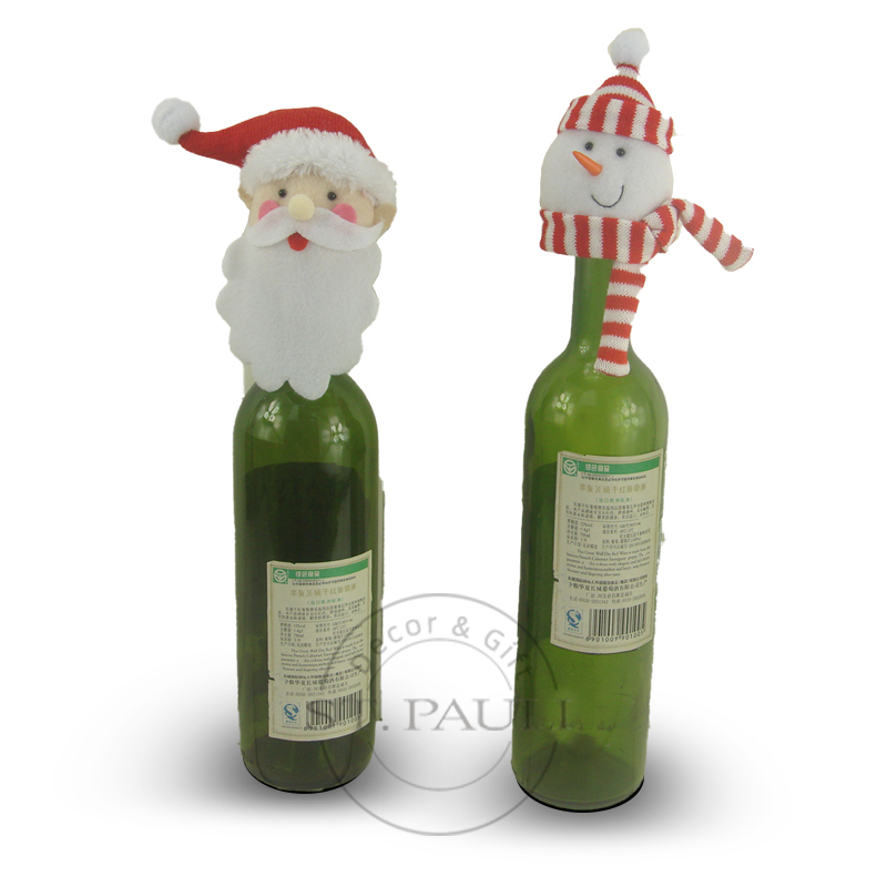 PL-KT13921 5寸酒瓶套 平绒 针织布 酒类品牌赠品 5inch Wine Bottle Cover velvet Meryas Wine bottle decoration wine giveaways .jpg