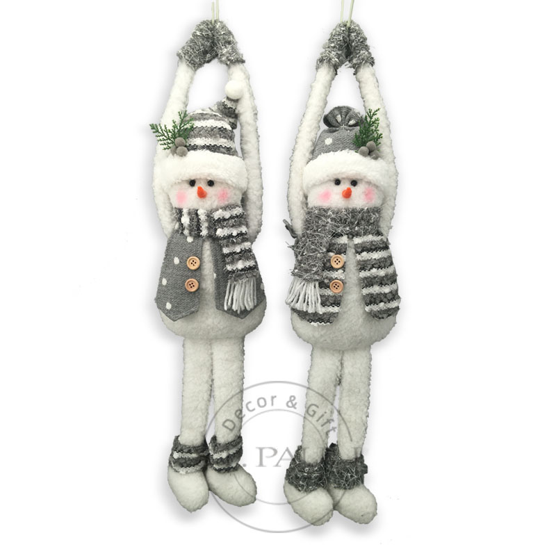 PL7G911AB 22寸吊手雪人门挂 毛织布 挂饰 22inch Christmas snowman hanging door Knitted fabric Wall or door decor .jpg