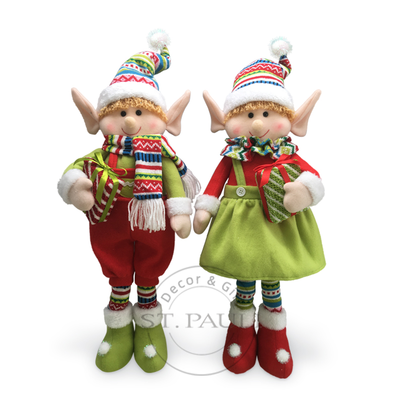 PL7E036AB 30寸男女圣诞精灵 针织布 站姿 30inch Boy and Girls Christmas Elf Knitted Fabric Standing Tabletop''.jpg