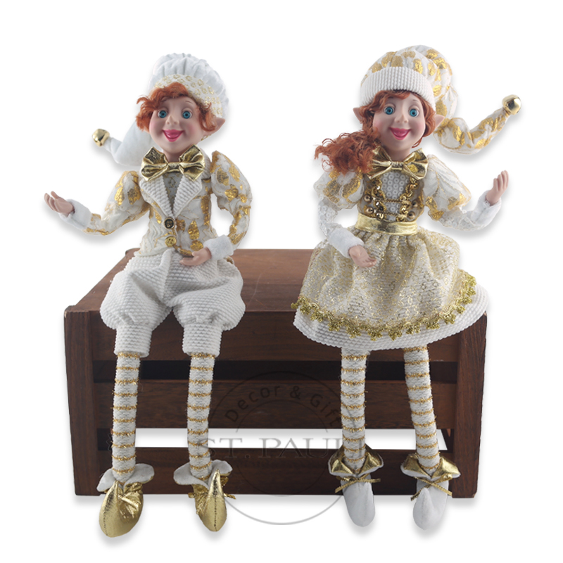 PL18820 18寸坐姿白金色坐姿精灵 蕾丝布 坐姿 18 White Gold Sitting Christmas Elf Lace Fabric sitting .jpg PL18820 18寸坐姿白金色坐姿精灵 蕾丝布 坐姿 18 White Gold Sitting Christmas Elf Lace Fabric sitting .jpg