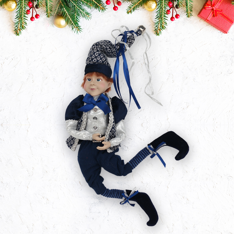 Christmas Elf Doll Bendable Velvet ​Boy