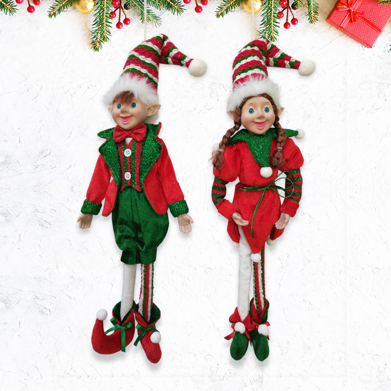 Christmas Elf Doll Sequins Bady