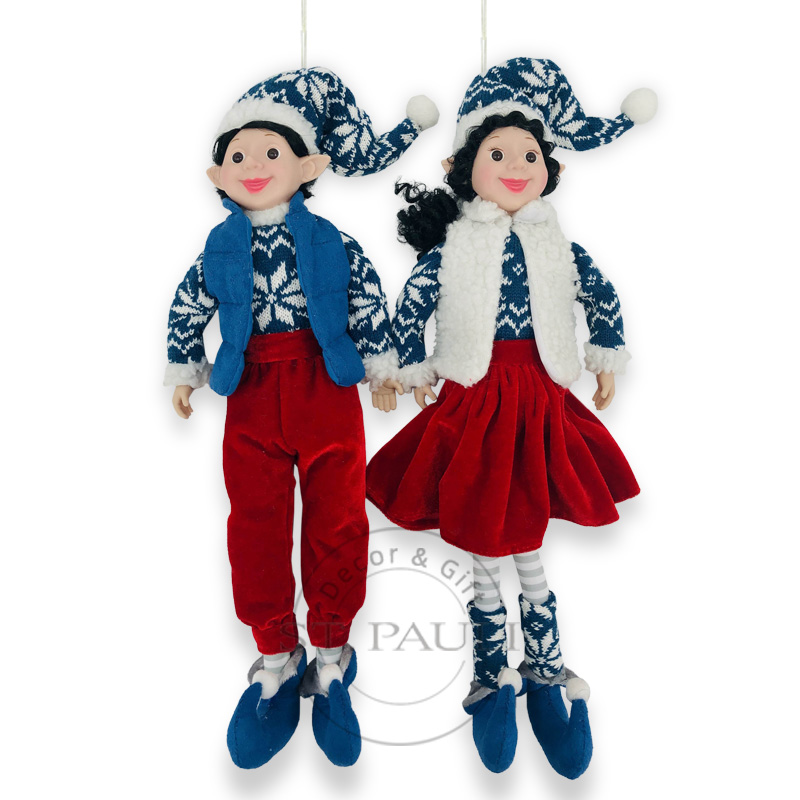 PL19682 18寸复古男女精灵吊饰 丝绒 吊饰 18inch Christmas vintage elf plush Doll Ornament Velvet Ornament''.jpg