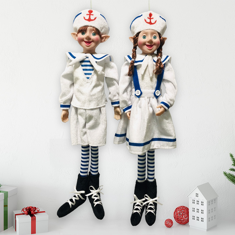 Christmas Elf Doll Nurse Uniform Boy Girl