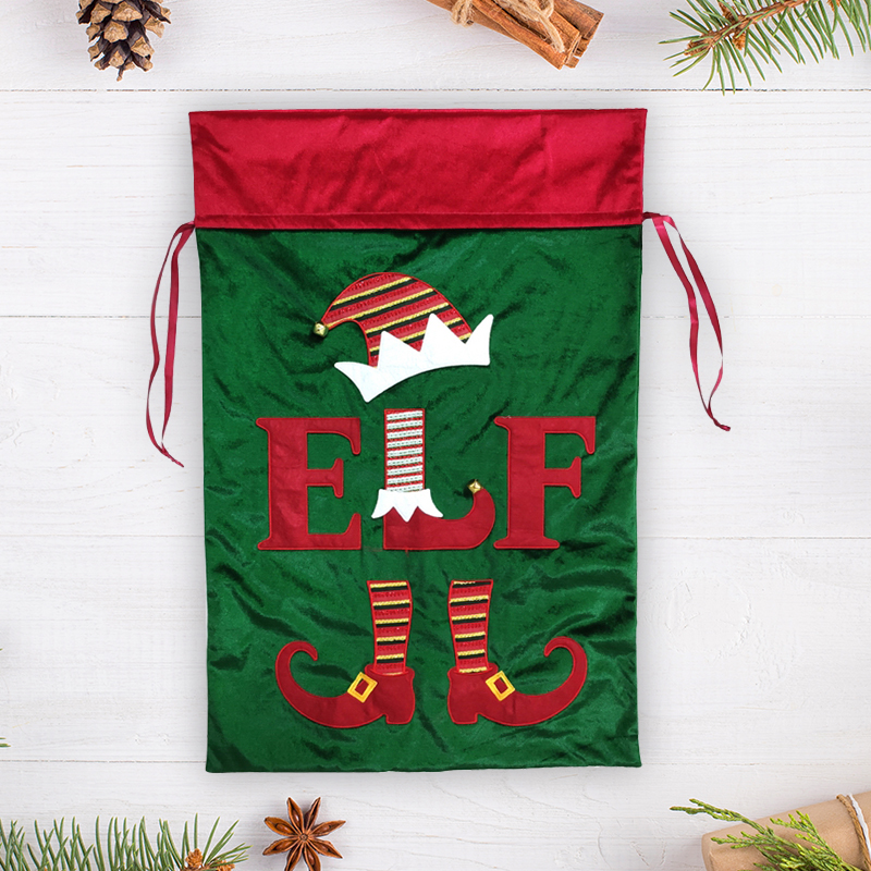 Christmas Bags Velvet Elf Legs Candy Gift Bags