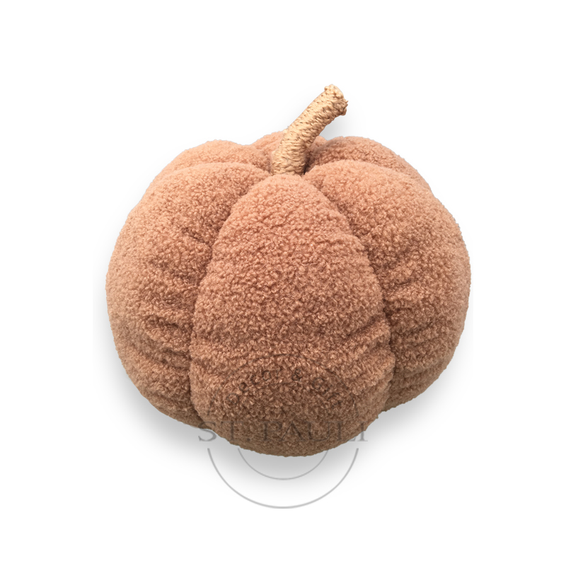 PL2C457 12''X12''寸秋收节卡其色南瓜 毛织布 摆饰 Harvest Khaki Pumpkin Knitted Tabletop 白底图.jpg
