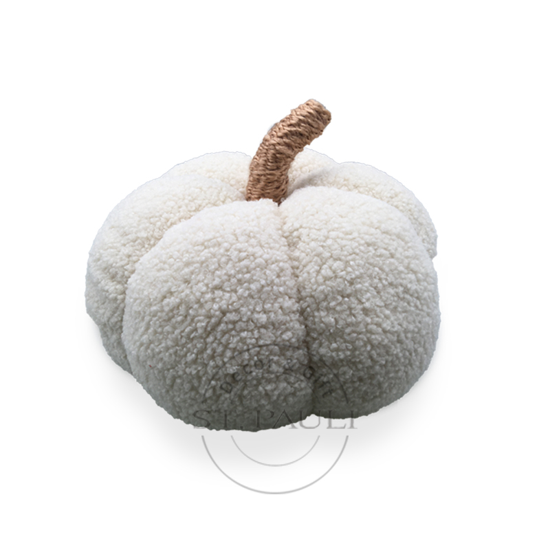PL2C458 10''x10''寸秋收节米色南瓜 毛织布 桌面小摆饰 Harvest Beige Pumpkin Knitted Tabletop 白底图.jpg