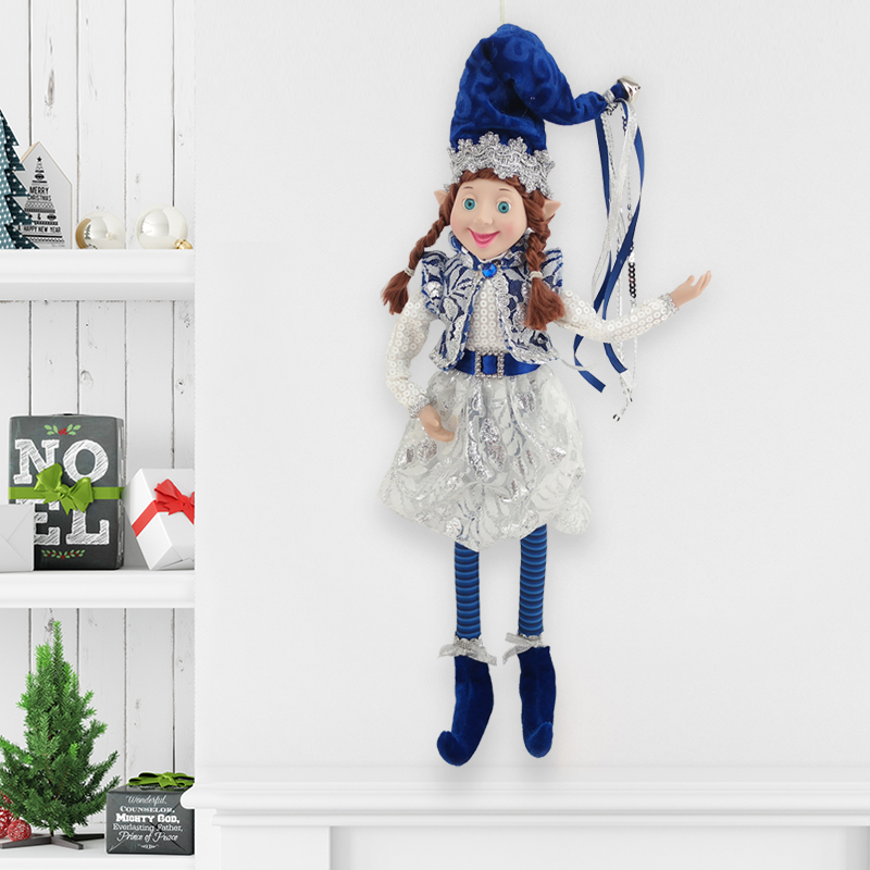 Christmas Girl Elf Ornament Luxury Elf New Designs for Kids Doll Gift