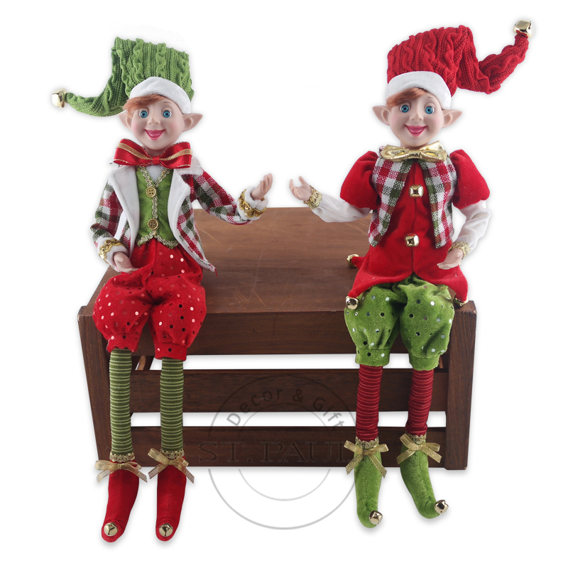 PL18819 18寸坐姿精灵 珠片布 针织布 坐姿 珠片 18inch Christmas Elf Sequins Fabric Meryas Tabletop Sequins ”.jpg