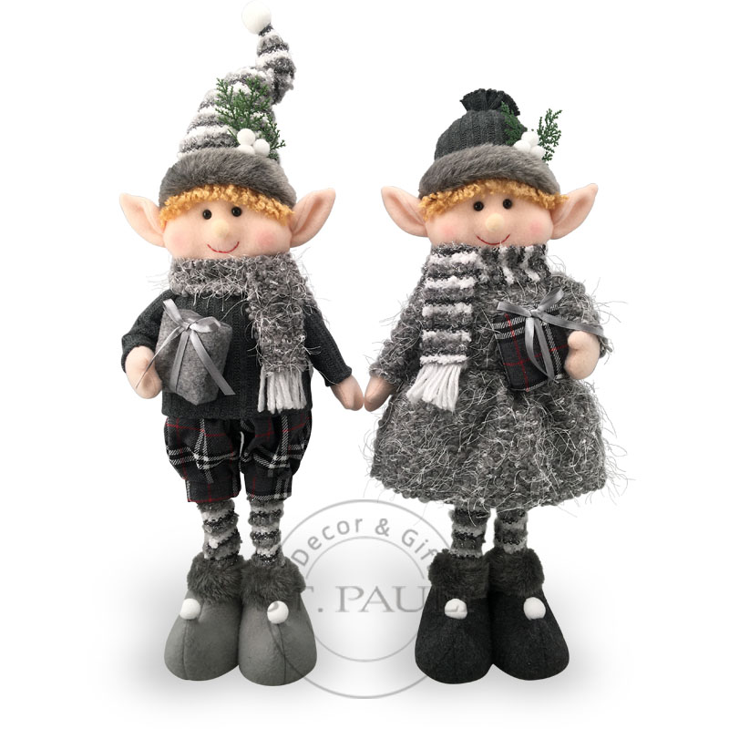 PL7G912 A22‘’B18寸男女圣诞站姿精灵 毛织布 站姿 摆饰 A22‘’B18 inch Boys and Girls Chistmas Elf Standing Knitted Fabric MixMaterialTabletop .jpg