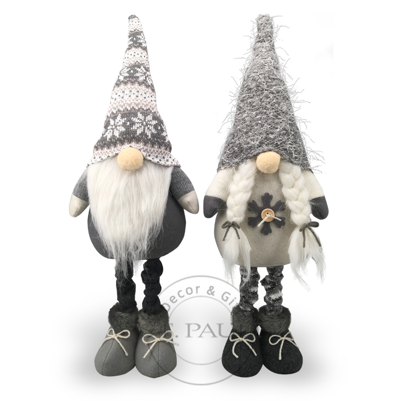 PL7G914AB 24寸灰白站姿地精 毛织布 毛织&桌面摆饰 24inch GW Christmas Gnome Knitted Fabric High-pile Fabric Knitted Tabletop .jpg