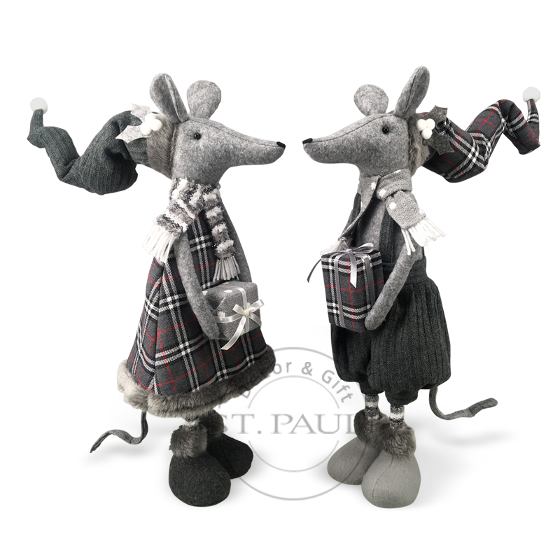 Handmade  Decorative Home Interior Unique Village  Mouse  Christmas Figurines