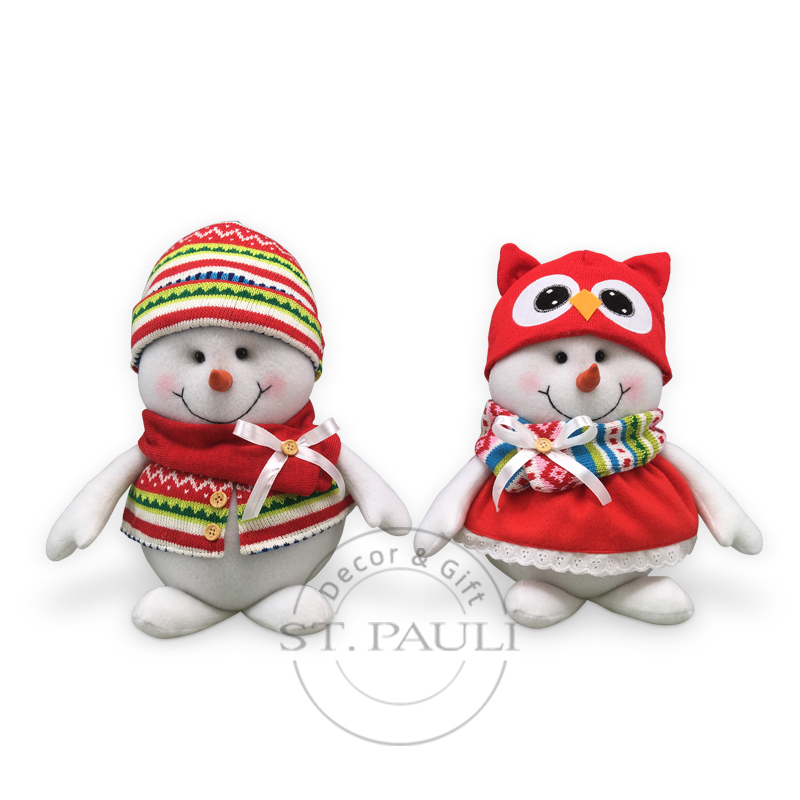PL7G927AB 10寸羊毛雪人站姿 针织布 羊毛 摆饰 站姿 10inch Christmas colourful Wool Snowman Dec Knitted Fabric wool tabletop standing .jpg