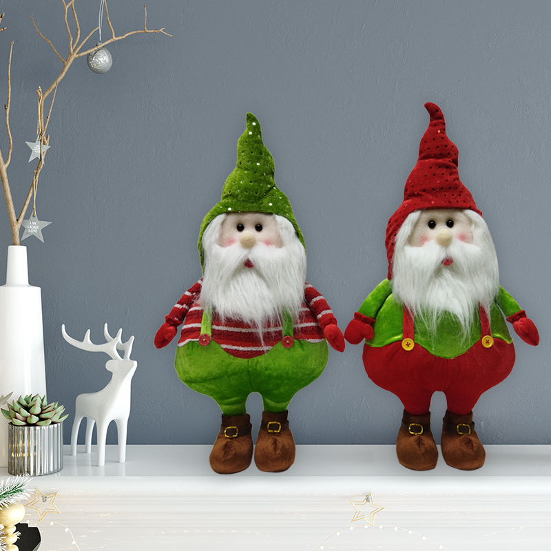 Plush Garden Xmas Tomte Merry Stuffed Santa Outdoor Plush Decoration Christmas Mushroom Gnome