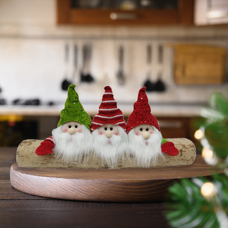 10 Christmas Mushroom Gnome Cute PlushMerry Stuffed Santa Ornament Decoration