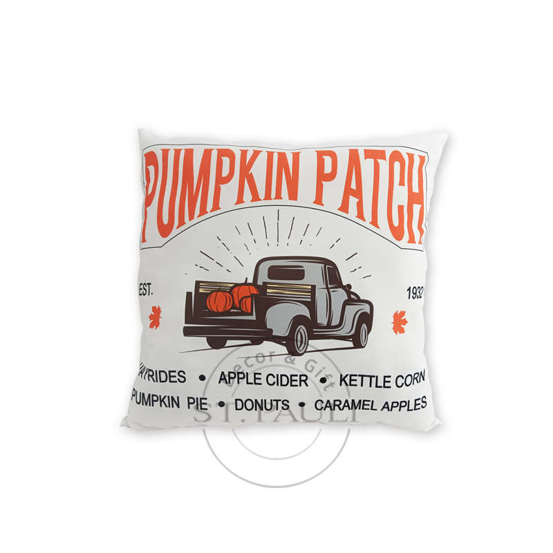 PL2B206-1 16''x16''万圣节卡车枕包 涤纶布 家居装饰 Halloween Truck Pillow POLYESTER FABRIC Home Decor 白底图 .jpg