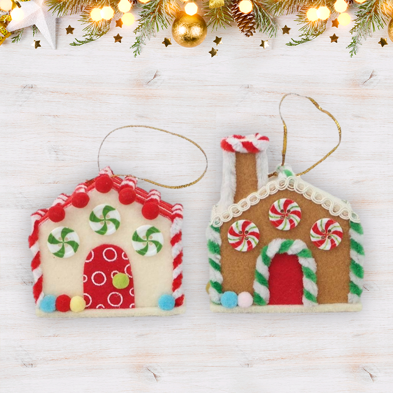 Felt Fabric House Ornaments Christmas Decoration