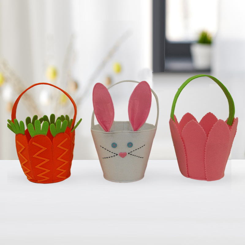 Easter Baskets Gifts Easter Felt Candy Basket Bunny Basket
