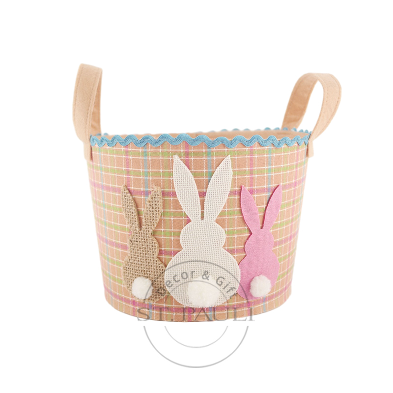 Hot Sale Easter Decoration Baskets For Storage Rabbit Gift Baskets Easter Baskets