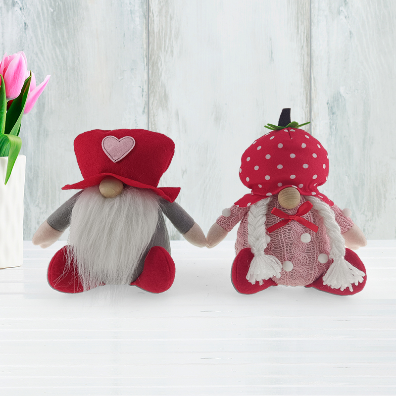 Valentine's Day Gift  Gnome Valentin Decoration Craft Stuff Plush Tabletop Doll