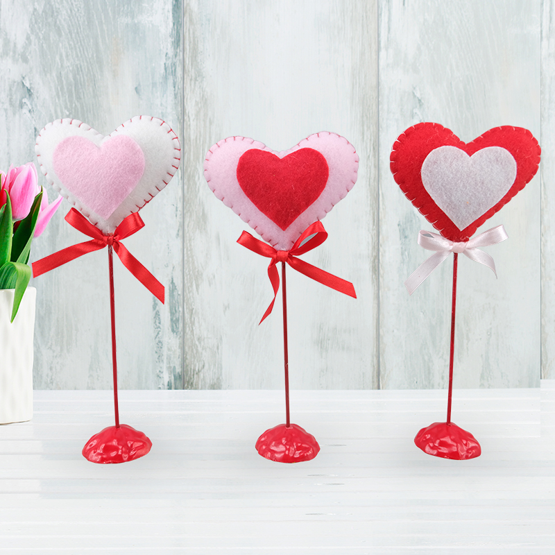 Velvety Heart Picks - Trio of Love’s Whispers