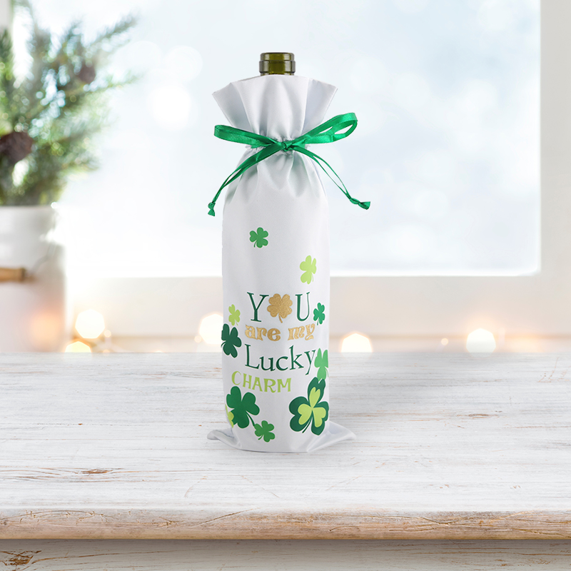 2 St Patricks Day Wine Bottle Bag