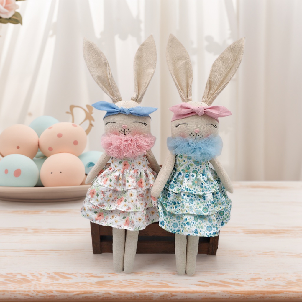 Holiday Gifts Decoration Handmade Gift Rabbit Doll Decor Easter Bunny