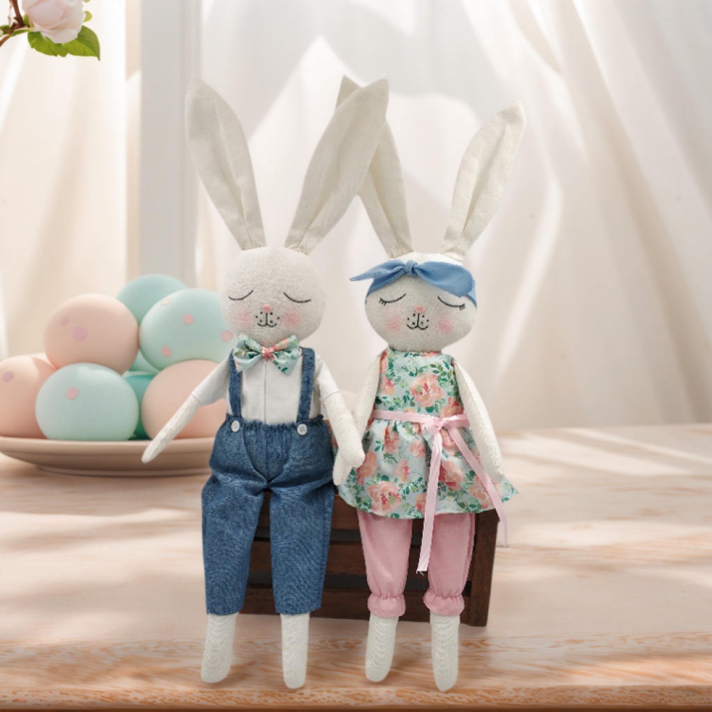 Rabbit Doll Bunny Wholesale Craft Supplies Easter Handmade Gifts