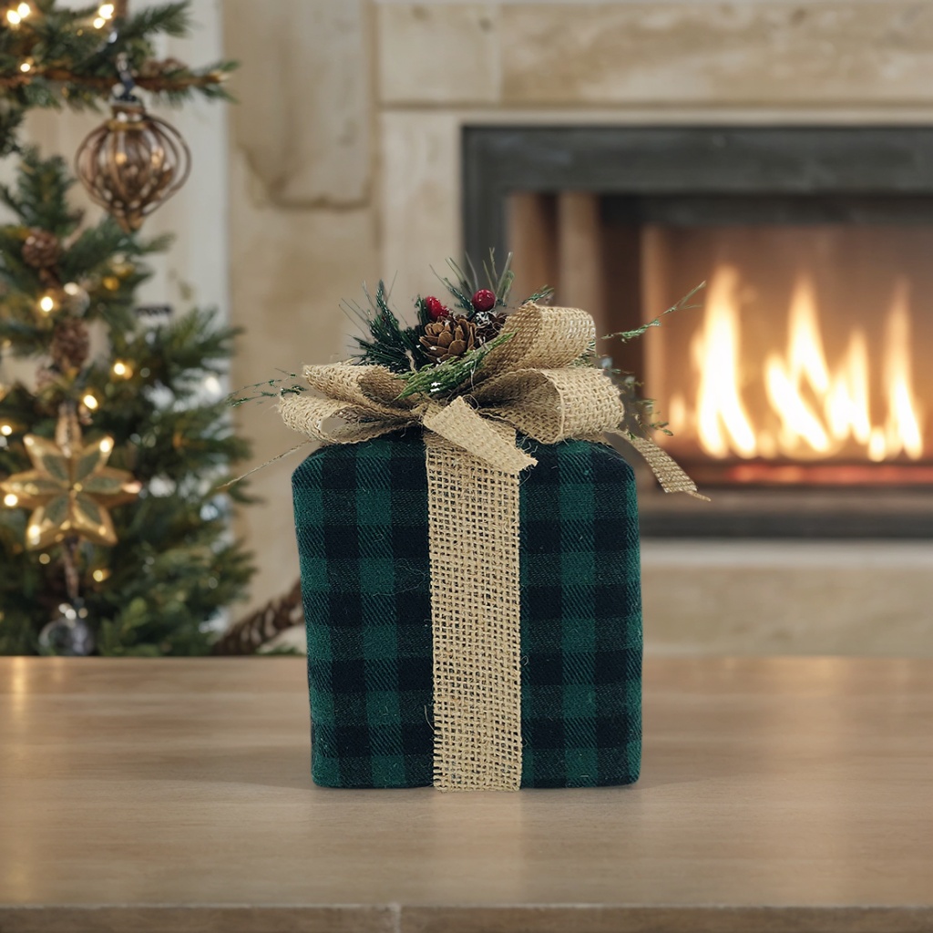 Buffalo Plaid Christmas Gift Decoration Bag Supplies Handmade Gifts