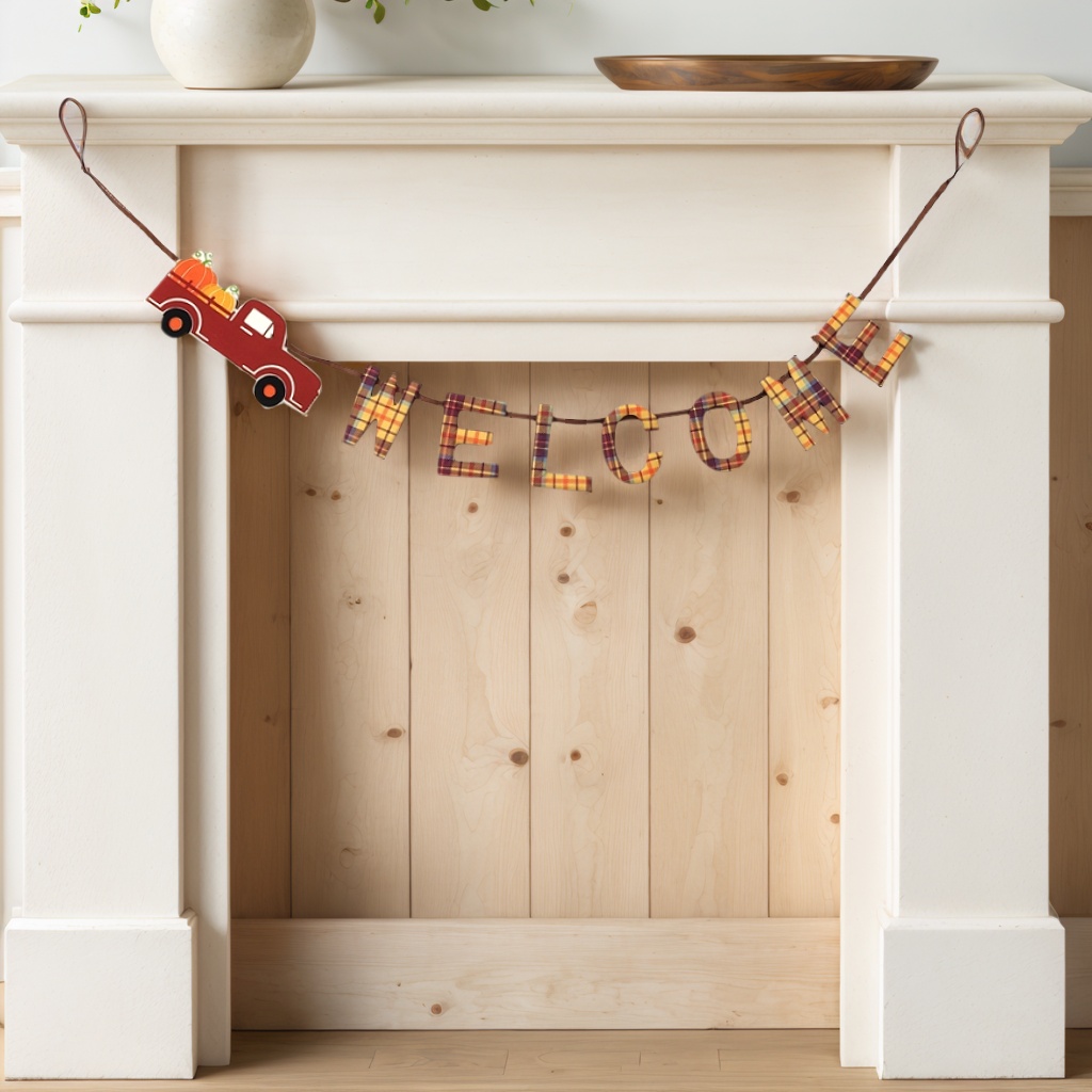 Wall Decoration Banner Pumpkin Flag Event Thanksgiving Decorations