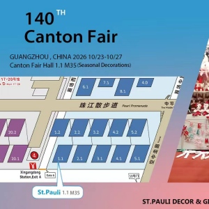 The 140th Canton Fair booth-Hall 1.1 M35--St.pauli Date :2026 Oct.23-27